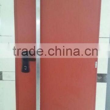 high quality Standard galvanized Israel Security steel Door (PVC laminated )flush steel door with insert pocket