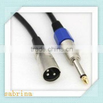 high quality XLR to sophomore core wire male to male