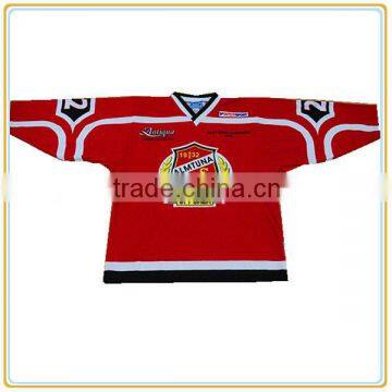 100% polyester Air knit custom training sublimation print ice hockey jerseys/practice jersey for team fans