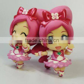 mini pink girl PVC high quality factory price new design doll