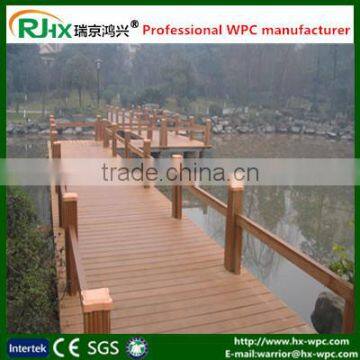 Popular design hot sale in 2016 wpc decking solid for outdoor deck flooring