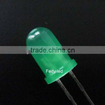 5mm round diffused Green flashing led Epistar chip