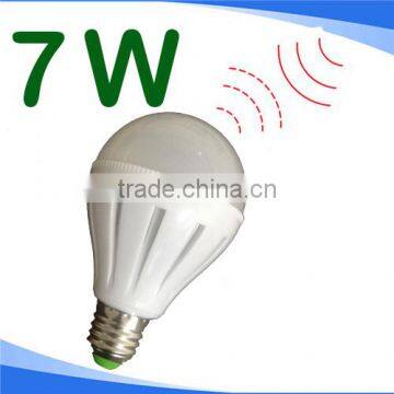 7W Motion Sensor LED Bulb Light