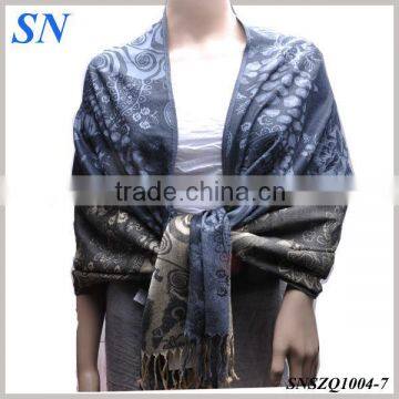 Jacquard Satin Pashmina Stoles Scarves for women