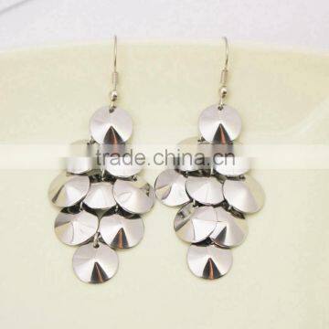 Fashion Europe America Style stainless steel Drop Earrings for Women