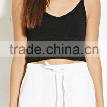 2016 Pure Linen All-match Curling Pants Casual Pants Female photo-2