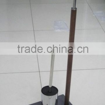 Free standing toilet brush stand with paper holder