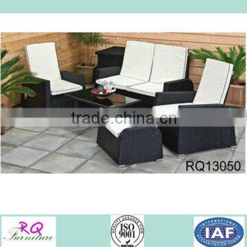 High Back Chair Sofa PE Rattan Chair Sets