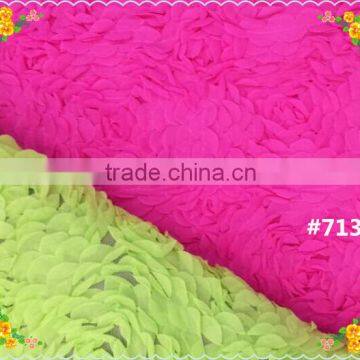 2014 Newest Pretty Rose Lace Fabric embriodery #7133