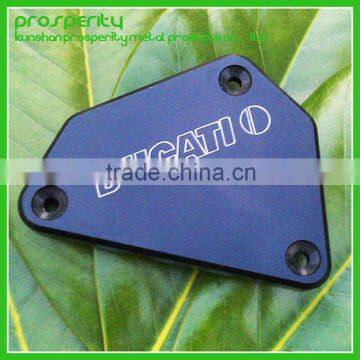 china blue anodized and laser machining aluminum cnc milling part