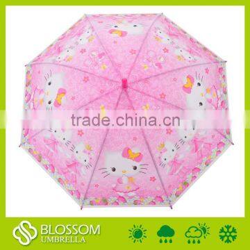POE Automatic Child Umbrella,animal Cat Umbrella,lovely Cat Umbrella