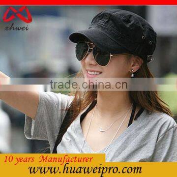 Pure Color Simple Trendy and Retro Military Army Cap Unisex Bulk Military Hat