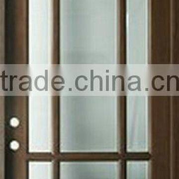 Luxury Glass Solid Wood Interior Doors Design For Home DJ-S5328