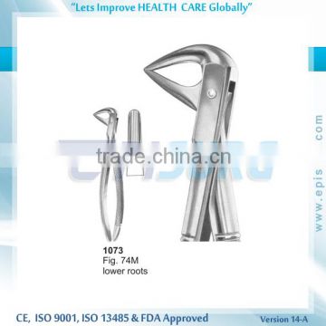 Extraction Forceps, lower roots, Fig 74M, Periodontal Oral Surgery