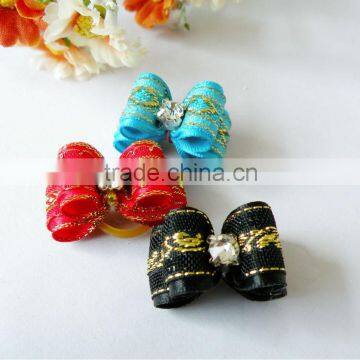 2015 hot sale dog bows wholesale pet accessory