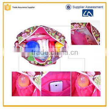 2016 Sannovo Wholesale Fashion Floral Tote Baby Changing Bag Supplier's Choice photo-3