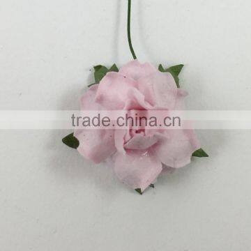 Soft Pink, Small Handmade Mulberry Paper Flower, Wedding Party, Scrap-booking Crafts, Wholesale photo-2