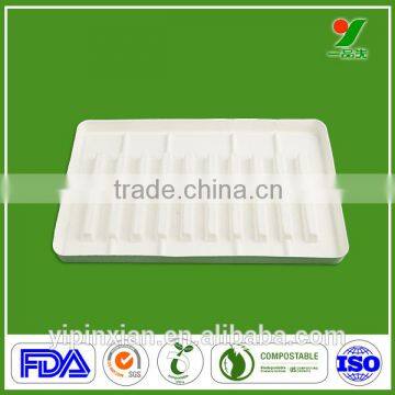 100% Biodegradable professional custom electronic organ blister packaging molded pulp tray with sugarcane bagasse