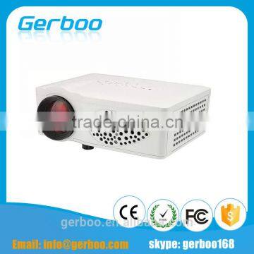 Mini native audio home cinema white projector with led lcd 1024*768