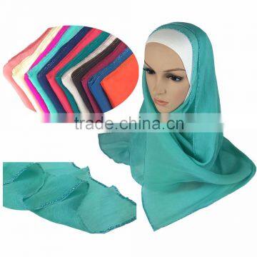 100% Silk beading hijab with stone muslim scarf                        
                                                Quality Choice