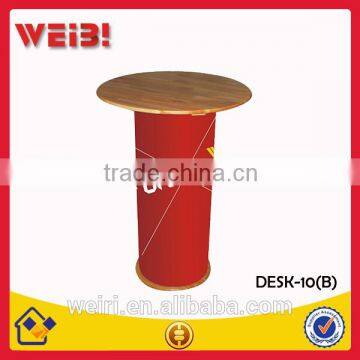 Wood Round Portable Promotion Table