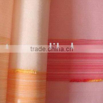 100% polyester Organza with lines curtain fabric