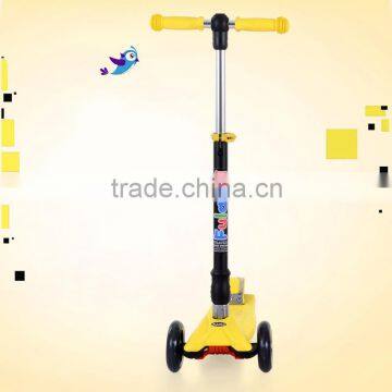 Four wheel new design cheap kids scooter with wide pedal made in China for child