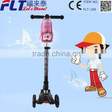 Perfect design new folding kick scooter with bottle holder for kids toy