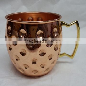 2015 Best Selling 16oz Solid Copper Moscow Mule Mug/100% Pure Copper Cups/100% Copper mug/coffee mug