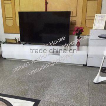2016 New China Furniture Gloss Painting White tv Stand DIY TV Stand