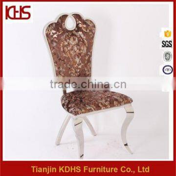 Luxury Modern Stainless Steel legs pu leather Dining Chair