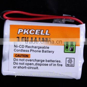 Ni-cd AAA 350mAh 3.6V Rechargeable Battery Pack for cordless telephone