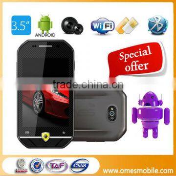 Smartphone 3.5 Inch 480*320 MTK6515 Custom Logo Mobile Phone Android 4.0