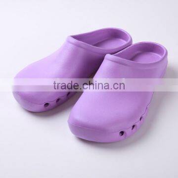 purple stylish eva surgical shoes,safety rubber doctor slipper