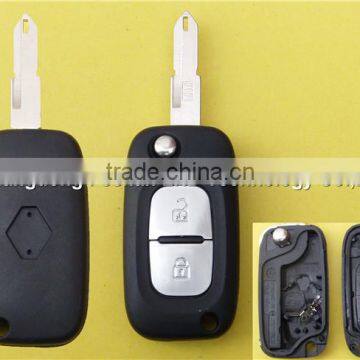 Factory Wholesale 2 Button Flip Key for Renault Car Remote Key Case With 206 Blade