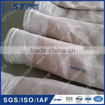 twill weave fiberglass filter bag for titan white,Dia130*4010mm