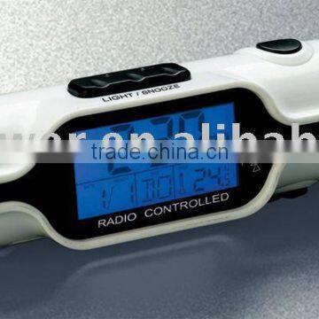 travel alarm clock with LED torch