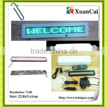 IR remote control & PS software 7X40SMD-G LED signs