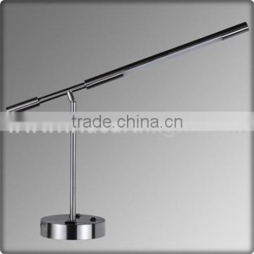 Brushed Nickel Hotel Adjustable Led Reading Lights With Outlet And Base Switch For Bedroom T20329