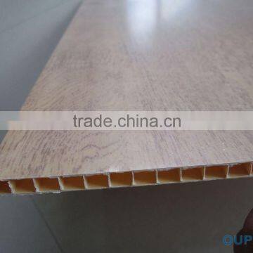 Pvc Material Construction Building Pvc Ceiling 595x595 Ceiling Design Wood Color Wall Panel Interior Decoration photo-6