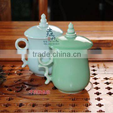 Longquan celadon West Lake impression cup