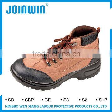 Anti-Puncture PU Injection Suede Leather toe cap Safety Shoes