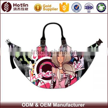 online shopping usa fancy printing beautiful ladies handbag