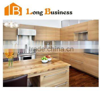 LB-JL1071 Modern design Melamine kitchen cabinet white mixed wooden color