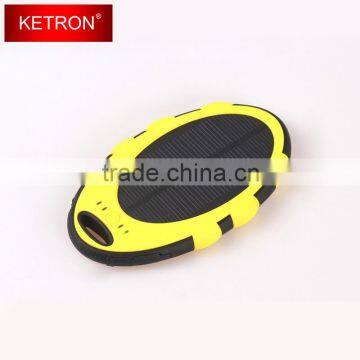 Solar Mobile Charger, 5000 Mah Portable Dual Usb Waterproof Power Bank photo-3