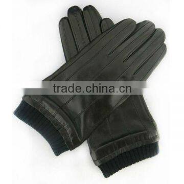 Hot sale wholesale cheap men winter warm driving leather gloves