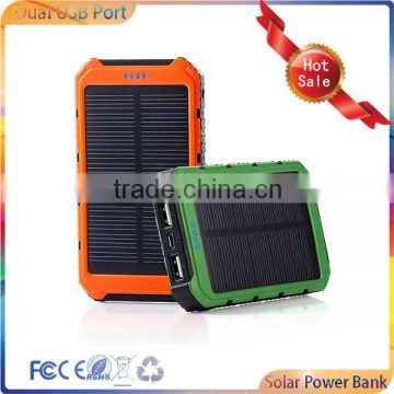 hot sale 5000mah dual USB portable solar power bank                        
                                                Quality Choice