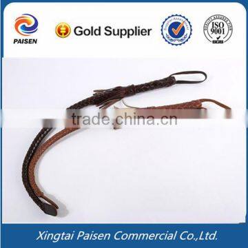 hottest selling real genuine horse cow leather whip/ cowhide whip/cow skin whip