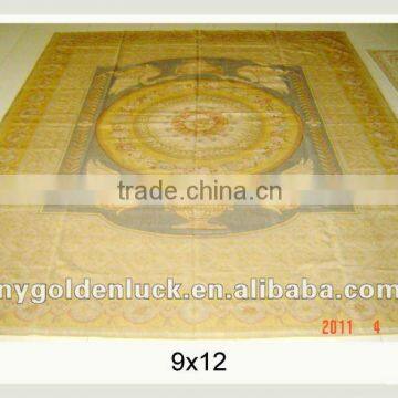 9x12 Fine chinese aubusson hand woven wool rugs