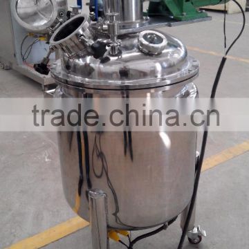 Stainless Steel Mixing Tank with Homogenizer and Slow Mixer